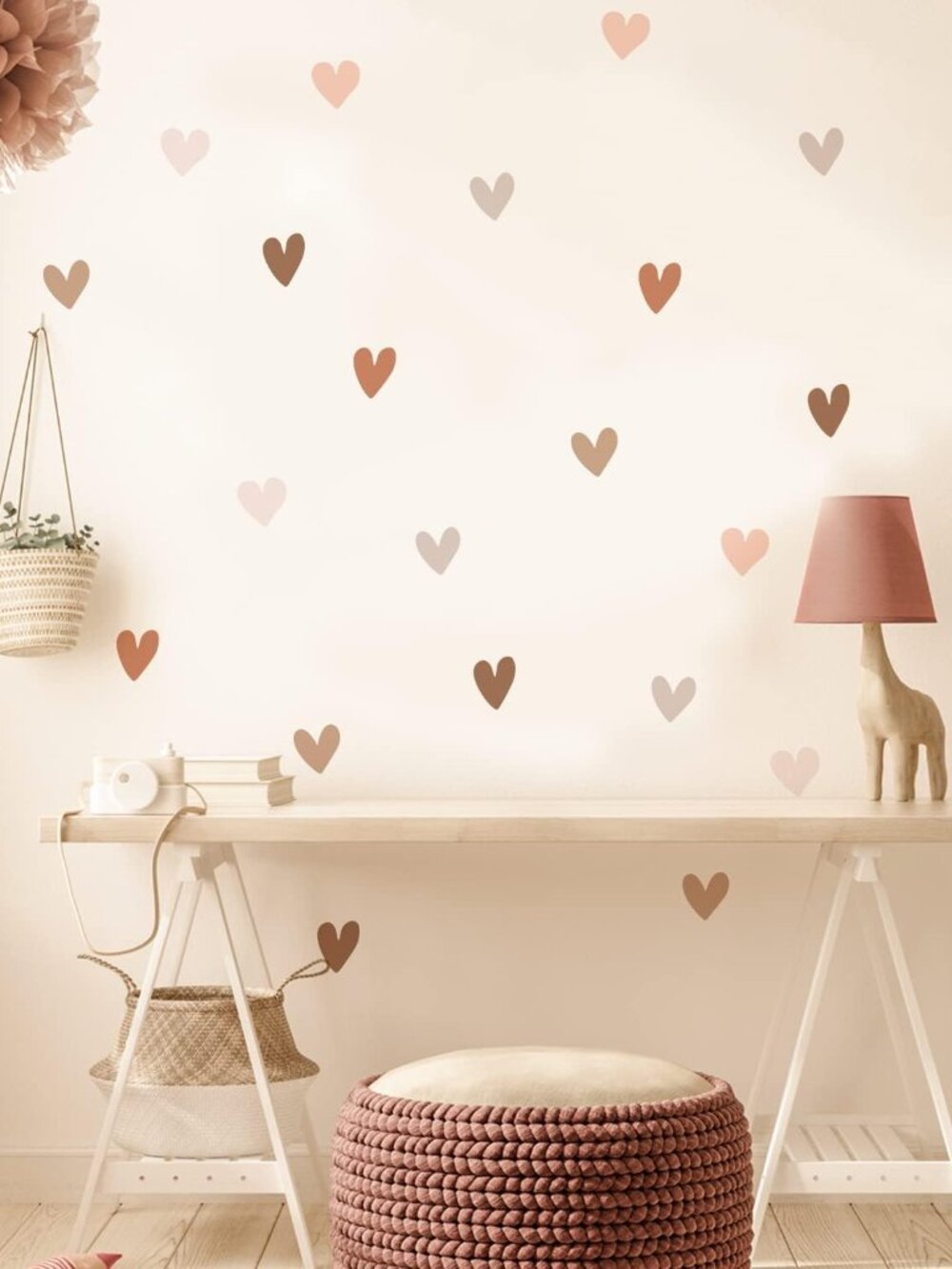 Boho Wall Stickers Girls Bedroom Removable Wall Decals Nursery Kids Room Decor V